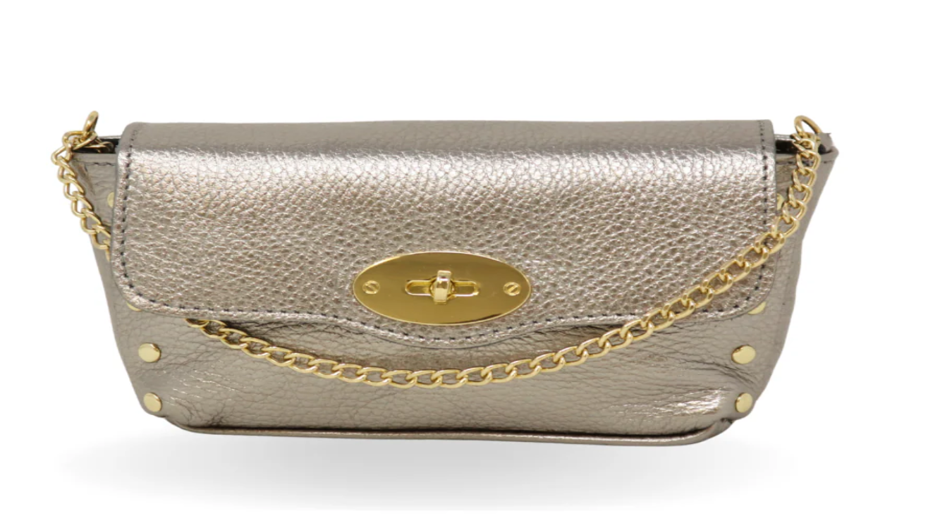 MEDIUM ITALIAN LEATHER BAG + CROSSBODY