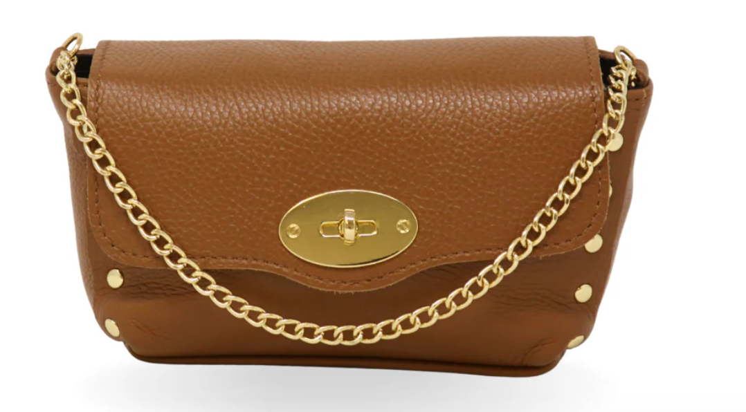 MEDIUM ITALIAN LEATHER BAG + CROSSBODY