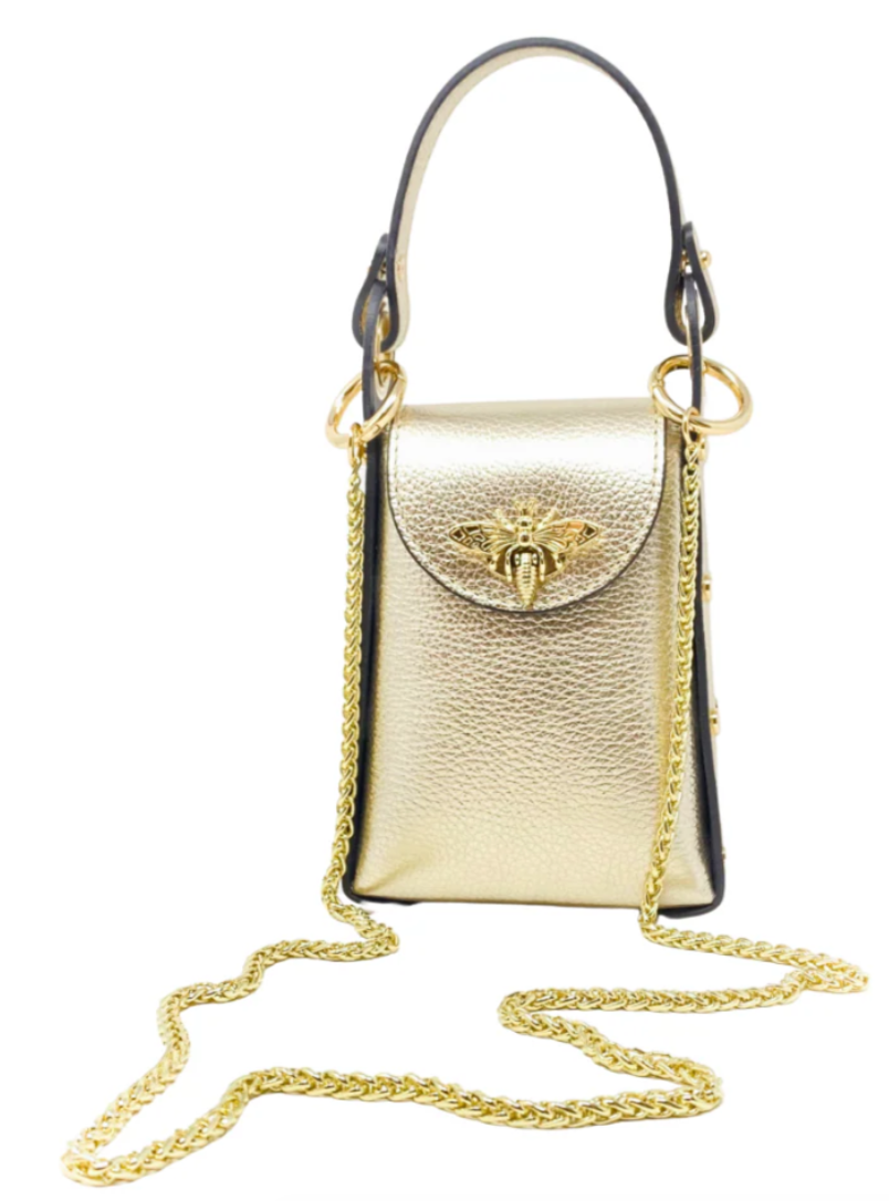 El Mini Mariposa Top Bolso Bandolera de Cuero + Crossbody