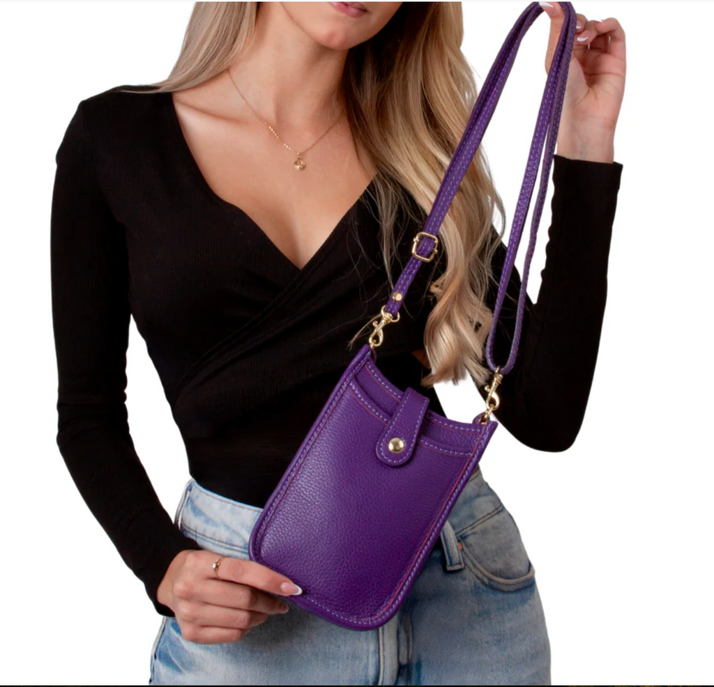 ITALIAN LEATHER MOBILE BAG