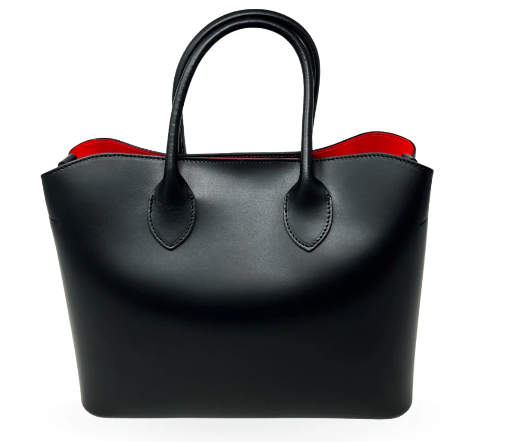 ORIGINAL ITALIAN LEATHER BAG WITH RED INTERIOR