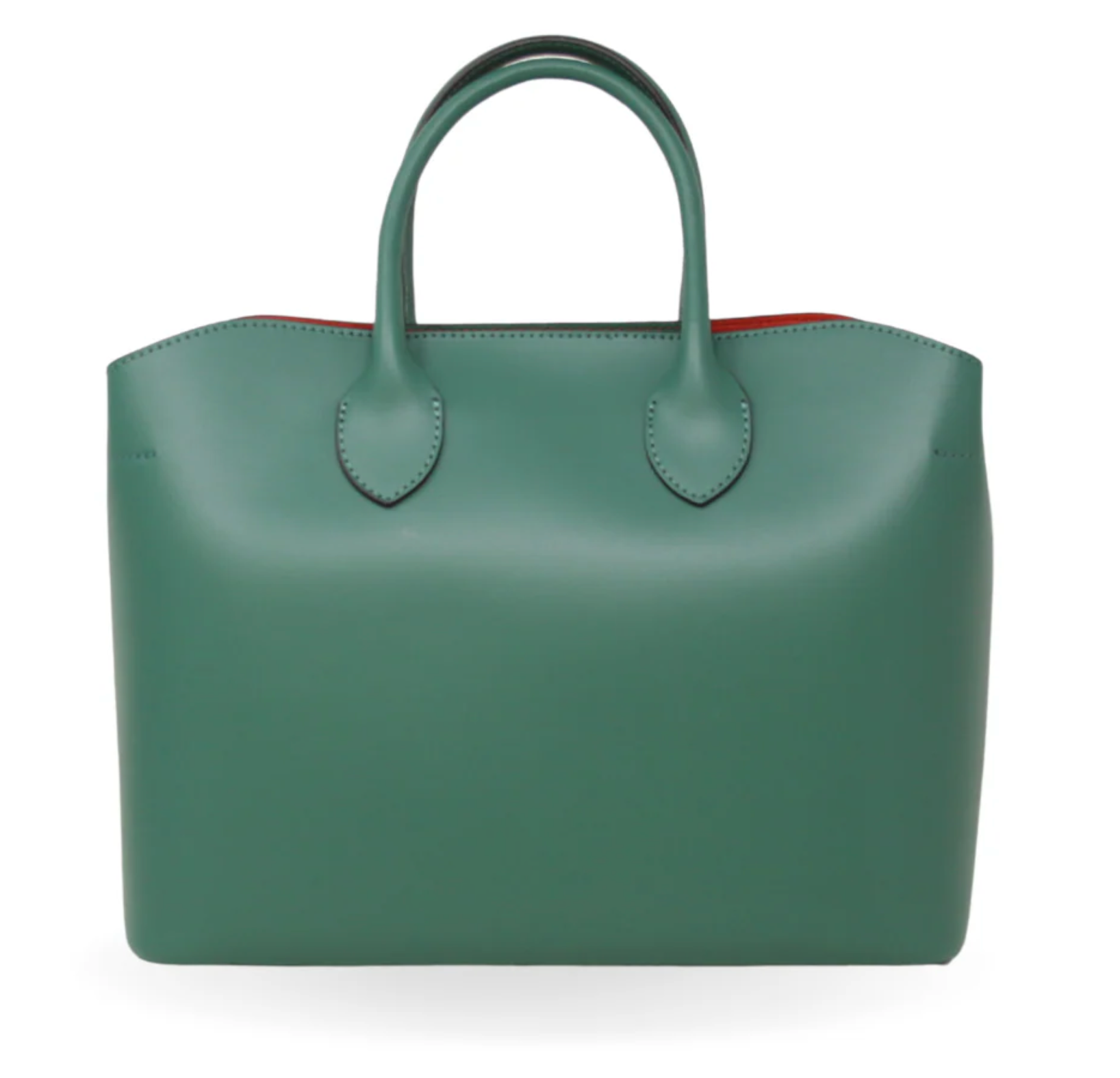 ORIGINAL ITALIAN LEATHER BAG WITH RED INTERIOR