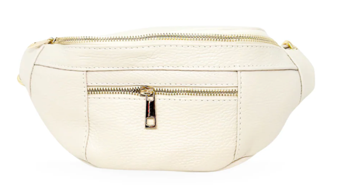 GENUINE ITALIAN LEATHER WAIST BAG