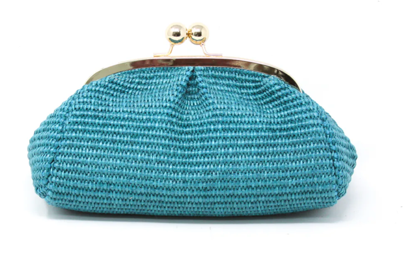 Handbag/Men's Bag in Italian Leather and Raffia