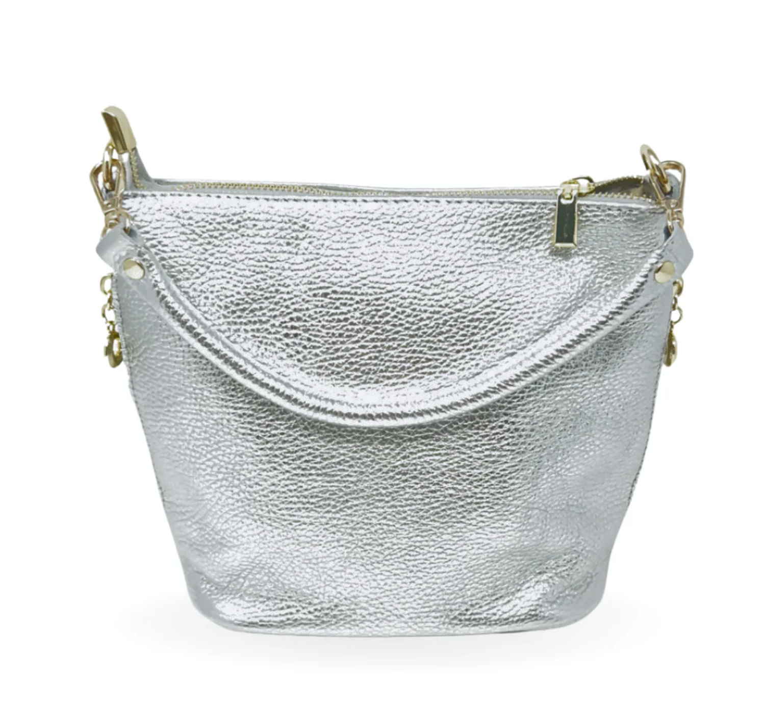 MEDIUM BAG WITH ZIP CLOSURE IN GENUINE ITALIAN LEATHER