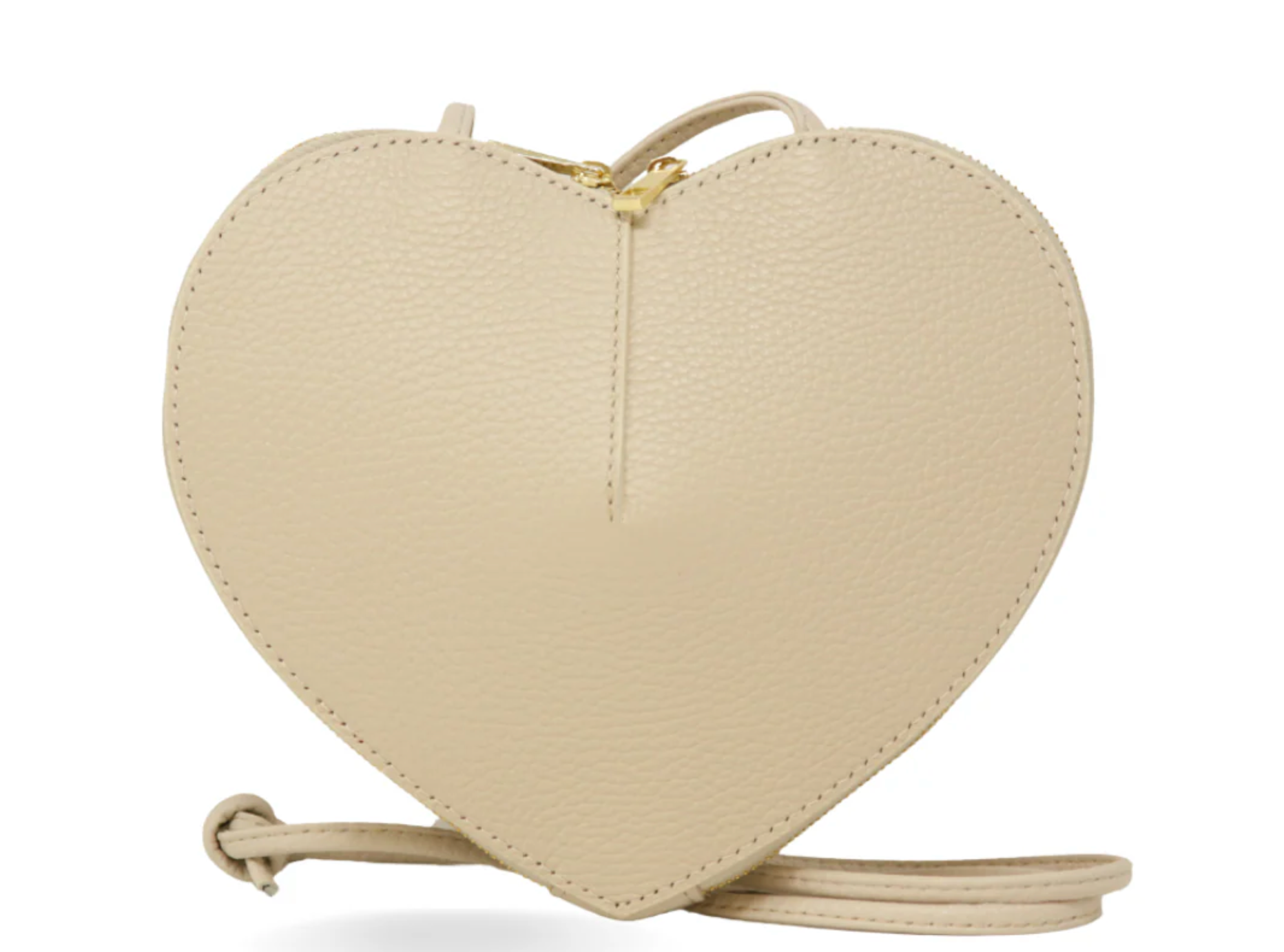 GENUINE ITALIAN LEATHER CROSSBODY BAG WITH HEART LINING