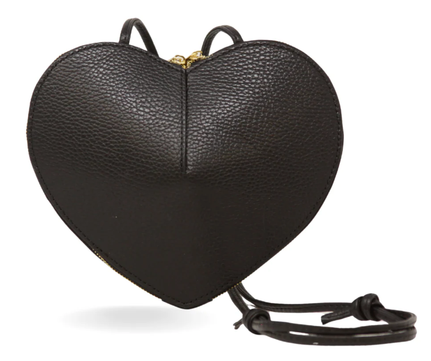 GENUINE ITALIAN LEATHER CROSSBODY BAG WITH HEART LINING