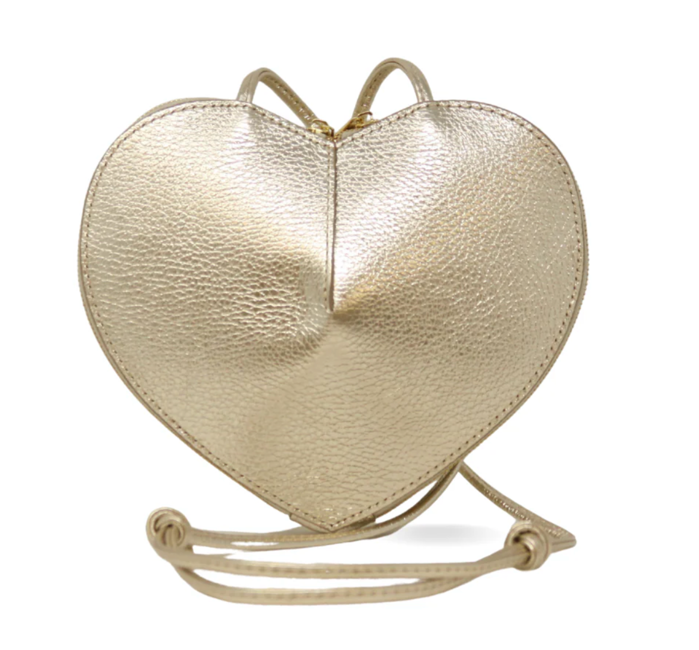 GENUINE ITALIAN LEATHER CROSSBODY BAG WITH HEART LINING