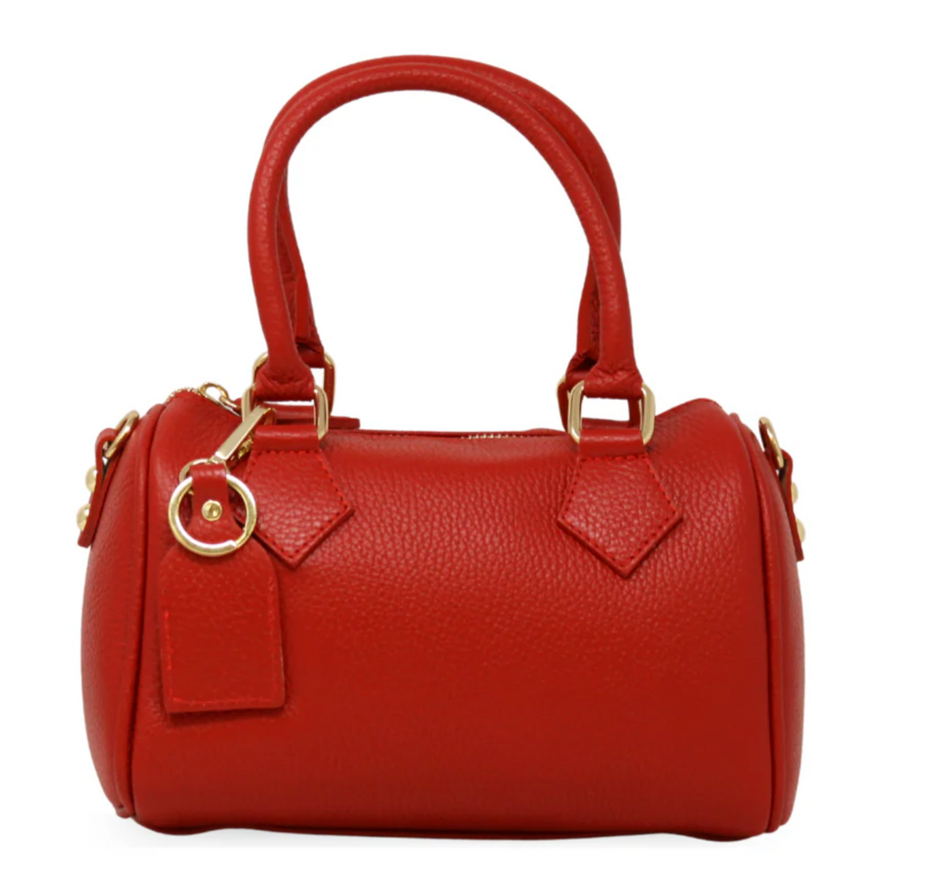 SMALL SHOULDER TOTE BAG MADE OF GENUINE ITALIAN LEATHER