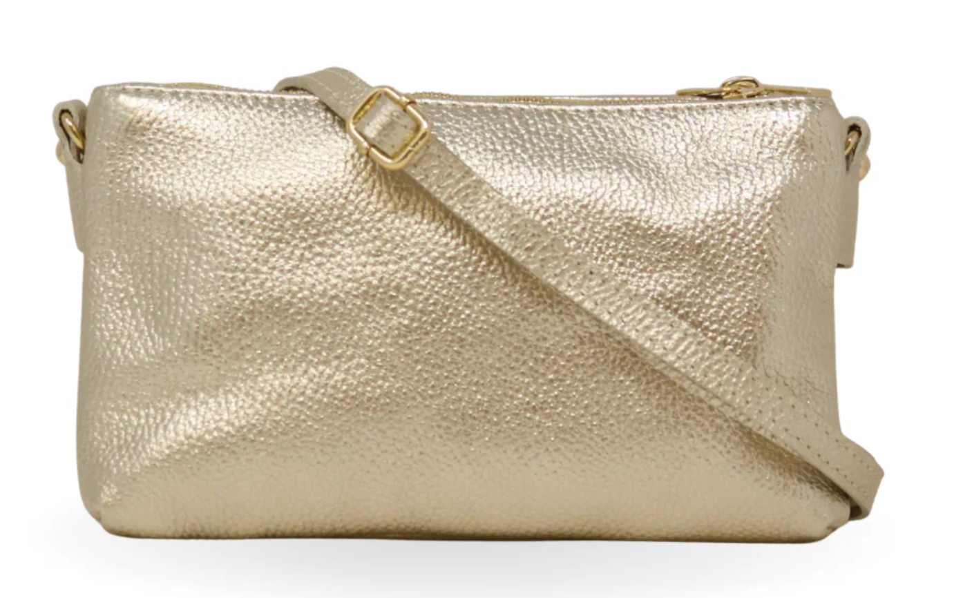 GENUINE ITALIAN LEATHER CROSSBODY BAG