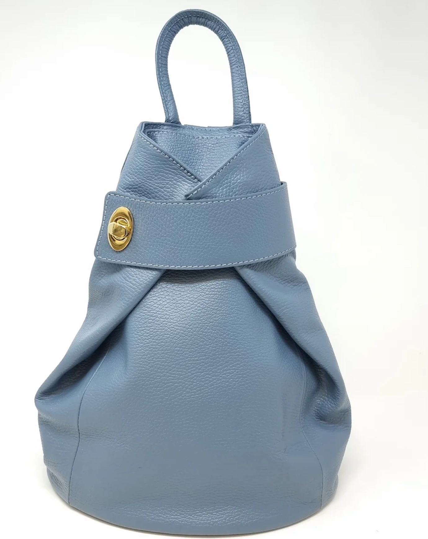 GENUINE ITALIAN LEATHER FOLDABLE BACKPACK