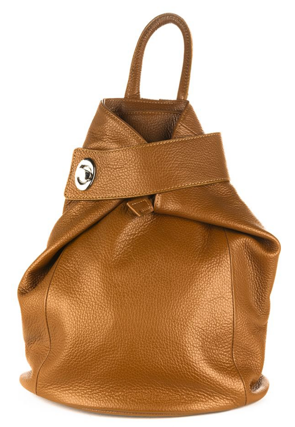 GENUINE ITALIAN LEATHER FOLDABLE BACKPACK